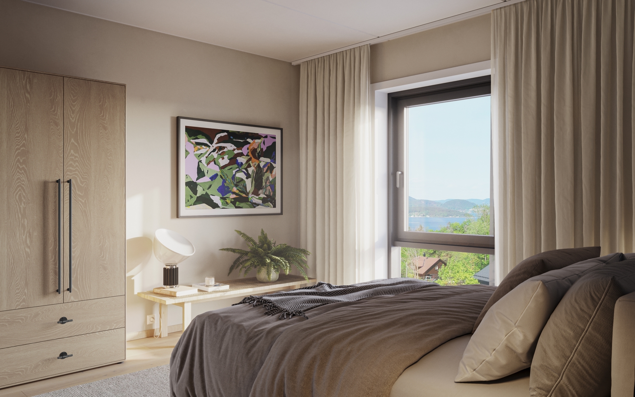 Mistel Park Interiør Vinkel 01 A 204 Soverom v1 Plyo